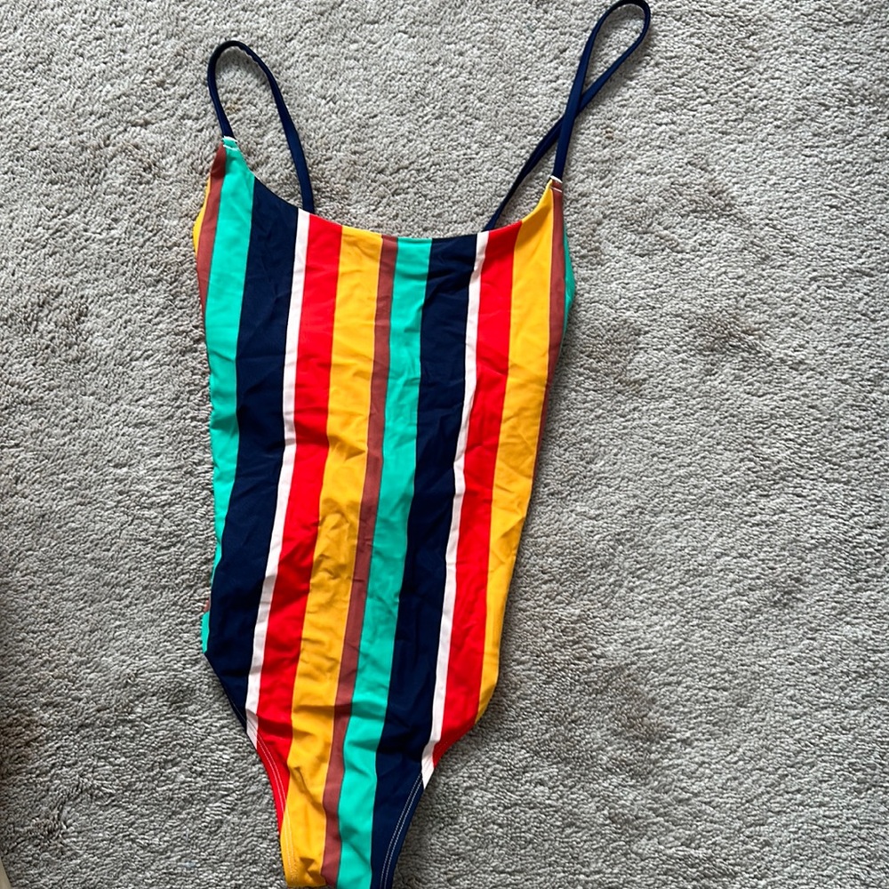 AERIE ONE PIECE STRIPED